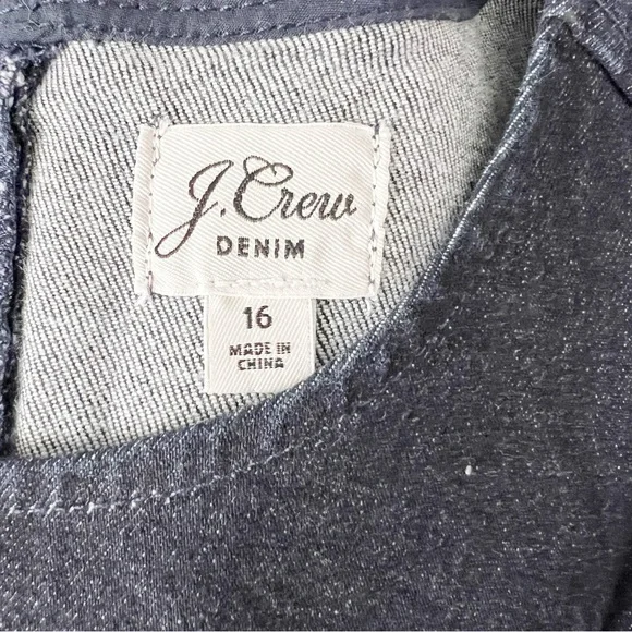 J.Crew Denim Dark Wash Sleeveless Sheath Dress – Size 16 - Picture 7 of 9